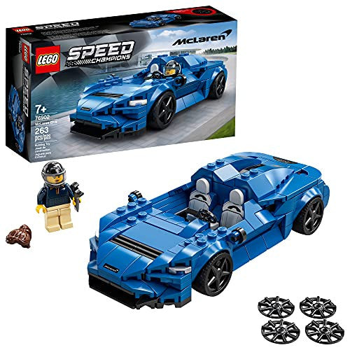 LEGO Speed Champions McLaren Elva Building Kit Top Toy Car Cool Toy for Kids New 2021 (263 Pieces)