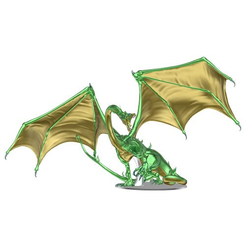 Wizkids Dungeons And Dragons Icons Of The Realms Adult Emerald Dragon Premium Figure Miniatures D&D WZK96064