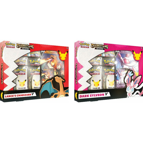 Pokemon Celebratio set Lance‚Äôs Charizard V and Dark Sylveon V