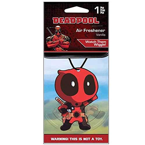 Plasticolor 005425R01 Marvel Comics Deadpool Wiggler Car Air Freshener