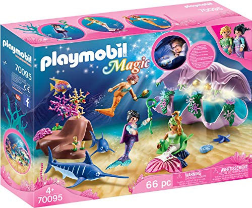 PLAYMOBIL Mermaid Pearl Shell Nightlight Colourful, 28.4 x 12.4 x 18.7cm