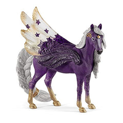 Schleich bayala Sparkle Star Purple Pegasus Mare Toy for Kids Ages 5-12