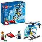 LEGO City Police Helicopter Building Kit Cool Police Helicopter Toy New 2021 (51 Pieces)