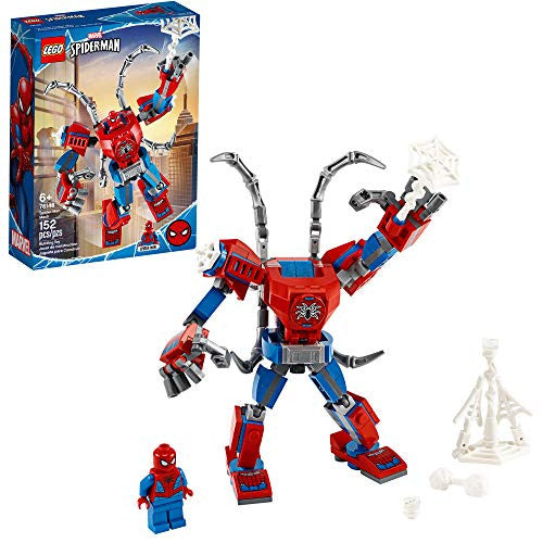LEGO Marvel Spider-Man: Spider-Man Mech 76146 Kidsâ€šÃ„Ã´ Superhero Building Toy, Playset with Mech and Minifigure (152 Pieces)