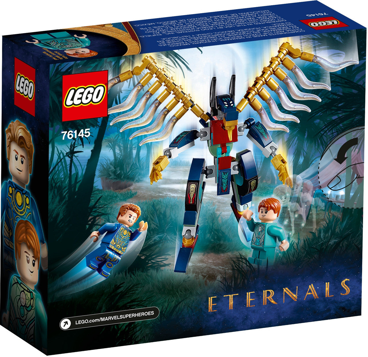 LEGO Marvel Eternals Aerial Assault Building Kit The action packed adventures from Marvel Studios LEGO-76145