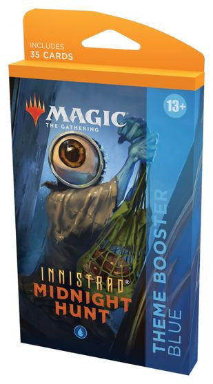 MTG Magic The Gathering Innistrad Midnight Hunt Theme Booster BLUE 1 Booster Single Pack Pack (35 Cards) WOCC8952-TB-BLUE