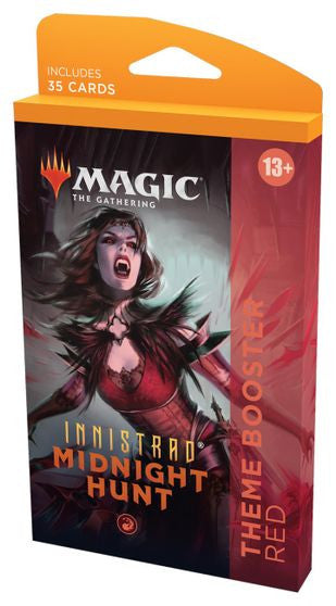 MTG Magic The Gathering Innistrad Midnight Hunt Theme Booster RED 1 Booster Single Pack Pack (35 Cards) WOCC8952-TB-RED