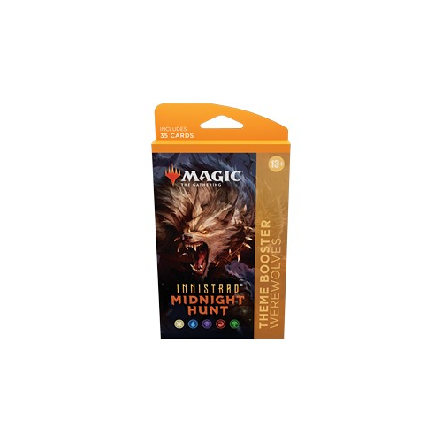 MTG Magic The Gathering Innistrad Midnight Hunt Theme Booster WEREWOLVES 1 Booster Single Pack Pack (35 Cards) WOCC8952-TB-WEREWOLVES