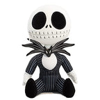 QMx Jack Skellington Zippermouth Plush High-Quality Collectible Plush Toy, Nightmare Before Christmas Character, Soft Stuffed Doll for Fans and Kids, Perfect Gift QMDSS23