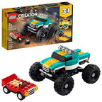 LEGO Creator 3 in1 Monster Truck Toy Cool Building Kit for Kids 163 Pieces