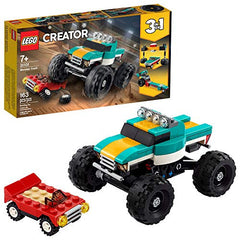 LEGO Creator 3 in1 Monster Truck Toy Cool Building Kit for Kids 163 Pieces