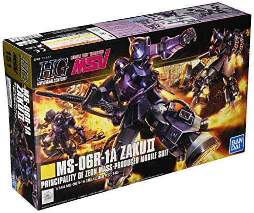 HGUC 1/144 Black Tri-Star Zaku II Plastic Model