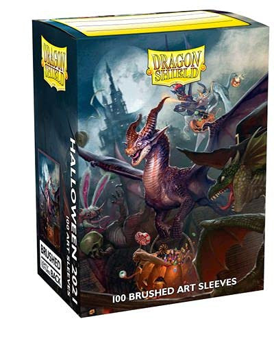 Dragon Shield Sleeves Standard Size Card Brushed Art Finish Halloween Dragon 100 Ct ATM12065