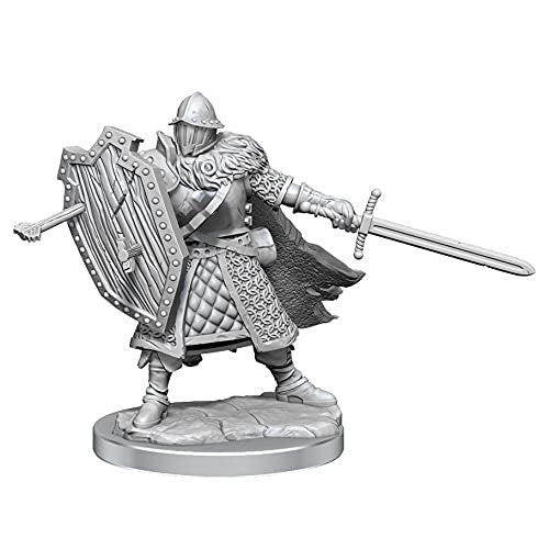 Wizkids Dungeons And Dragons Human Fighter Frameworks W01 Human Fighter Male Miniature D&D WZK75013