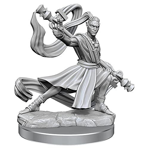 Wizkids Dungeons And Dragons Elf Monk Frameworks W01 Elf Monk Male Miniature D&D WZK75027