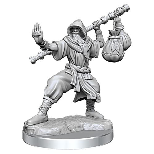 Wizkids Dungeons And Dragons Human Monk Frameworks W01 Human Monk Male Miniature D&D WZK75075