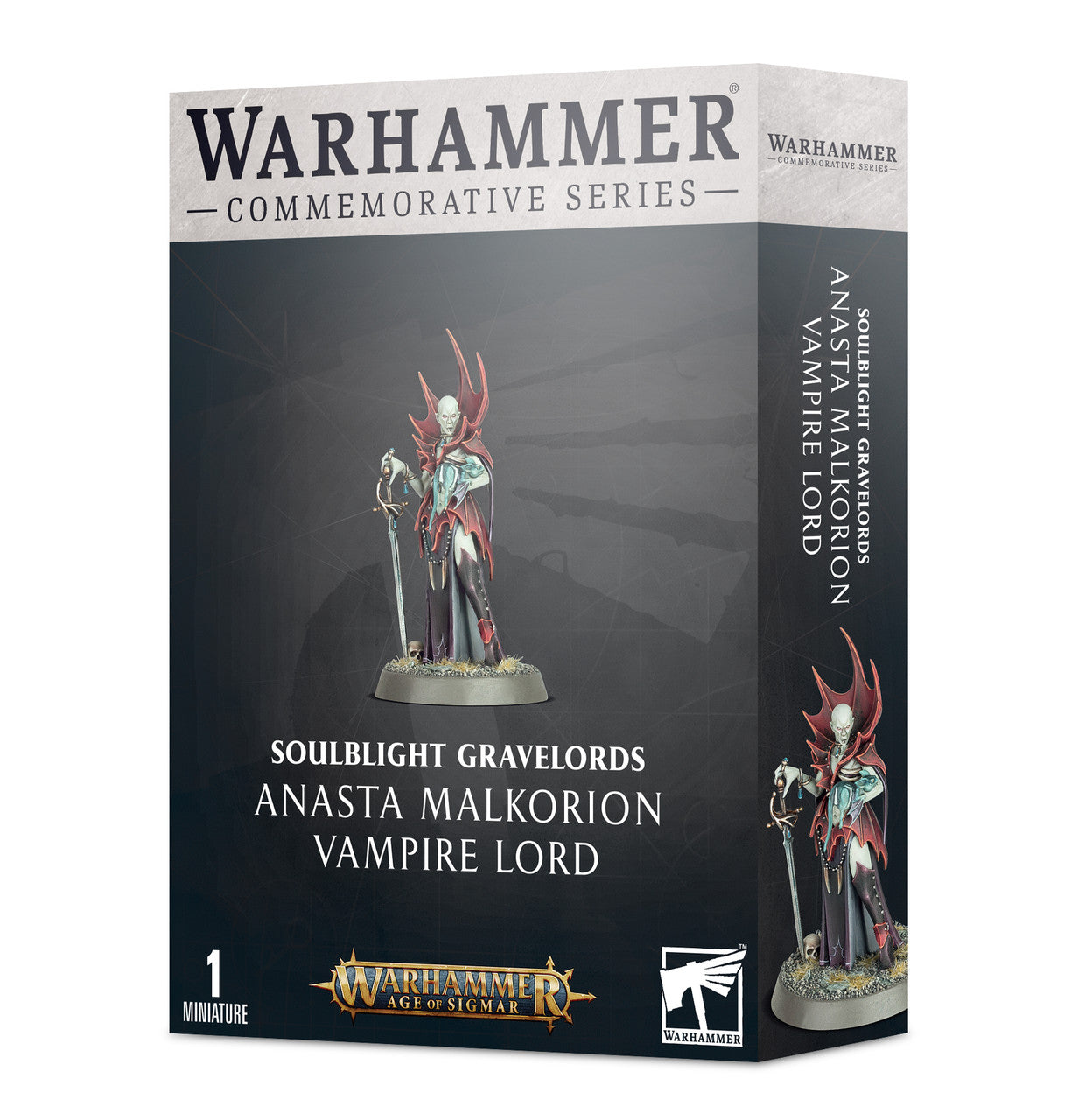 Warhammer Age of Sigmar: Soulblight Gravelords Anasta Malkorion Vampire Lord: Miniature