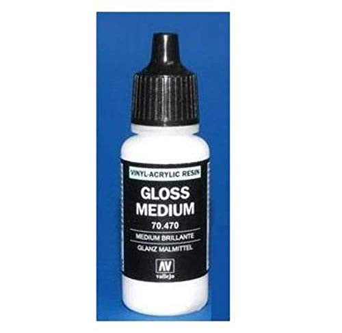 Vallejo Gloss Medium Non Toxic Acrylic Paint 17ml VAL-70470