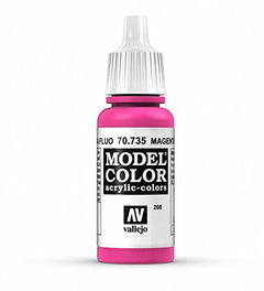 Vallejo Model Color Magenta Fluorescent Non Toxic Paint 17ml VAL-70735