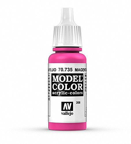 Vallejo Model Color Magenta Fluorescent Non Toxic Paint 17ml VAL-70735