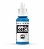 Vallejo Model Color Blue Fluorescent Non Toxic Paints 17ml VAL-70736