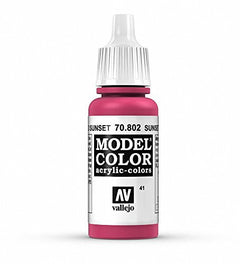 Vallejo Model Color Sunset Red Non Toxic Paint 17ml VAL-70802