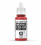 Vallejo Model Color Scarlet Non Toxic Paints 17ml VAL-70817