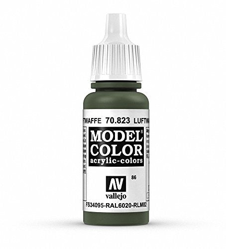 Vallejo Model Color Luftwaffe Camo Green Non Toxic Paints 17ml VAL-70823
