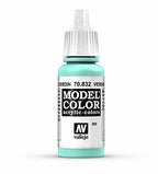 Vallejo Model Color Verdigris Glaze Non Toxic Paints 17ml VAL-70832