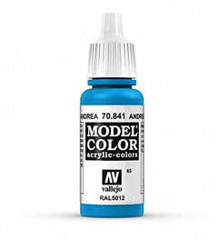 Vallejo Model Color Andrea Blue Non Toxic Paints 17ml VAL-70841