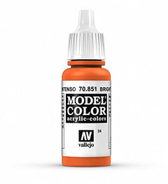 Vallejo Model Color Bright Orange Non Toxic Paints 17ml VAL-70851