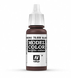 Vallejo Model Color Black Red Non Toxic Paints 17ml VAL-70859