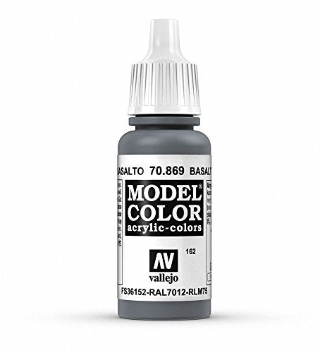 Vallejo Model Color Basalt Grey Non Toxic Paints 17ml VAL-70869