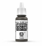 Vallejo Model Color Olive Brown Non Toxic Paints 17ml VAL-70889