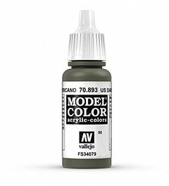 Vallejo Model Color US Dark Green Model Color Non Toxic Paints 17ml VAL-70893