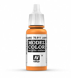 Vallejo Model Color Light Orange Non Toxic Paintss 17ml VAL-70911