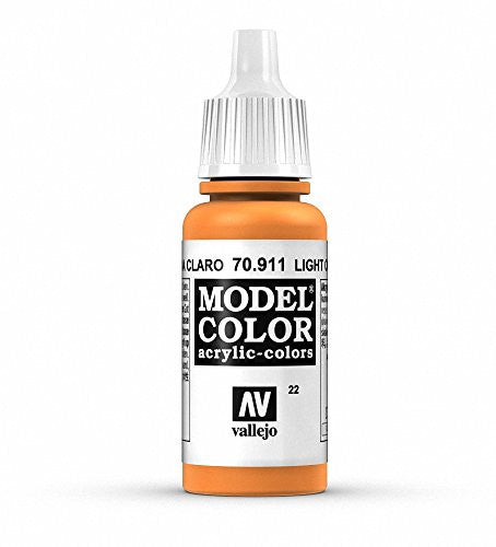Vallejo Model Color Light Orange Non Toxic Paintss 17ml VAL-70911