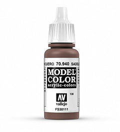 Vallejo Model Color Saddle Brown Non Toxic Paints 17ml VAL-70940