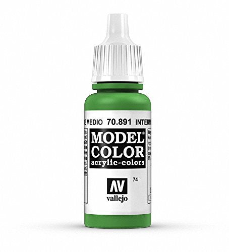 Vallejo Model Color Intermediate Green Non Toxic Paints 17ml VAL-70891