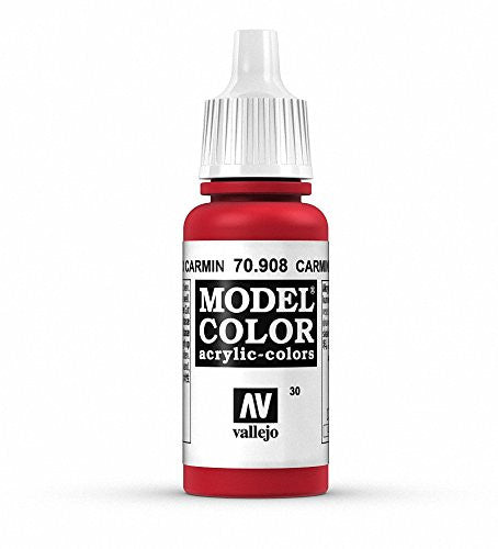 Vallejo Model Color Carmine Red Non Toxic Paints 17ml VAL-70908