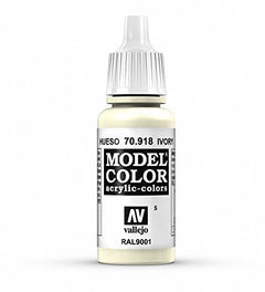 Vallejo Model Color Ivory Non Toxic Paints 17ml VAL-70918