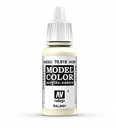 Vallejo Model Color Ivory Non Toxic Paints 17ml VAL-70918