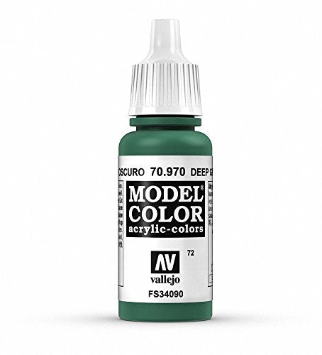 Vallejo Model Color Deep Green Non Toxic Paints 17ml VAL-70970
