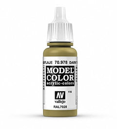 Vallejo Model Color Dark Yellow Non Toxic Paints 17ml VAL-70978