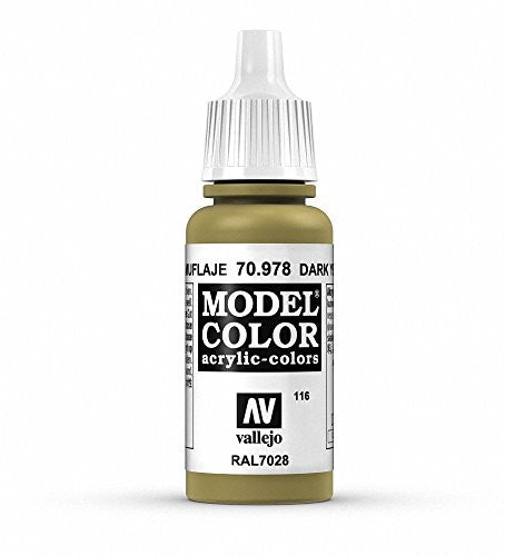 Vallejo Model Color Dark Yellow Non Toxic Paints 17ml VAL-70978