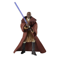 Star Wars The Vintage Collection Mace Windu Toy VC35, 3.75-Inch-Scale Attack of The Clones Action Figure, Toy Kids Ages 4 and Up