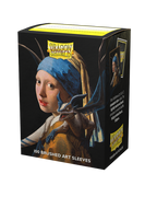 Dragon Shield Sleeves Standard Size Box Brushed Art Girl With The Pearl Earring 100 Ct AT-12058