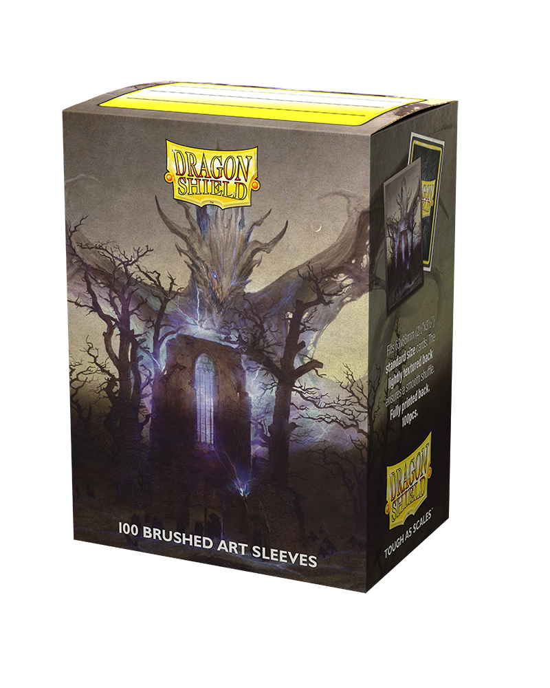 Dragon Shield Sleeves Standard Size Brushed Art Abbey In An Oak Wood 100 Ct AT-12059
