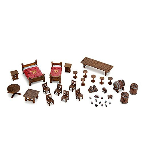 Wizkids Dungeons And Dragons Icons Of The Realms The Yawning Portal Inn Beds & Bottles Miniatures D&D WZK96044