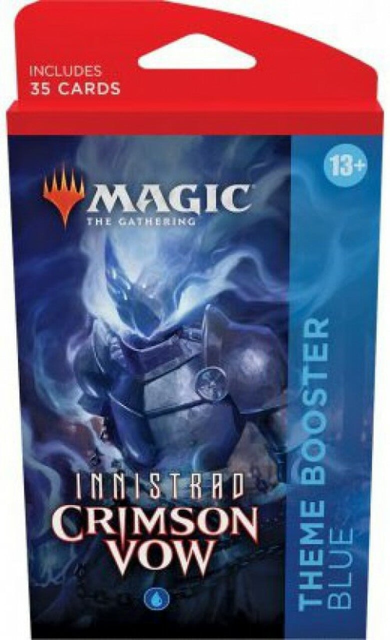 Magic The Gathering CCG Innistrad Crimson Vow Theme Booster Pack Blue Single Pack WOC-C90630000-TB-BLUE
